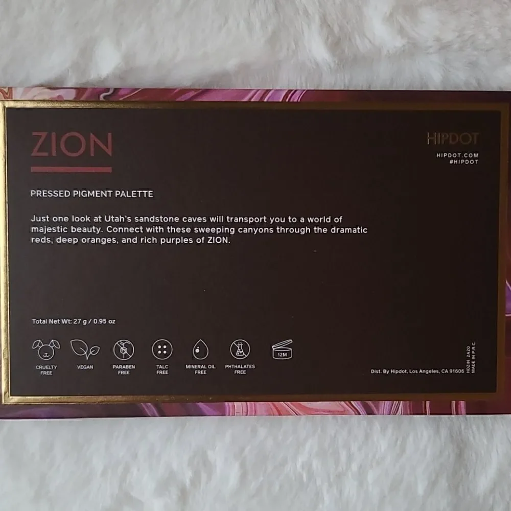 Hipdot Zion Eyeshadow Palette- NIB